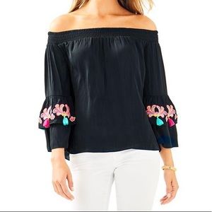 Lilly Pulitzer off the shoulder top